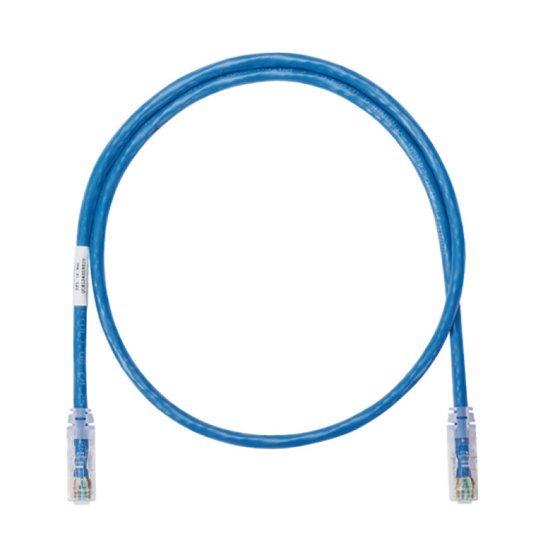 Cable de parcheo UTP Categoría 6 con plug modular en cada extremo  1 m  Azul
