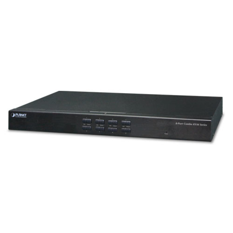 Switch Para Monitor KVM de 8 Puertos VGA Permite el Acceso y Controla Hasta 8 Computadoras Desde Una Sola Consola Teclado Ratón y Monitor