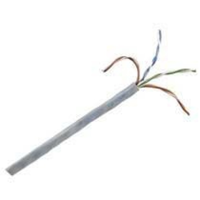 Bobina de cable UTP 305 m de Cobre NetKey Azul Categoría 5e 24 AWG PVC CM de 4 pares
