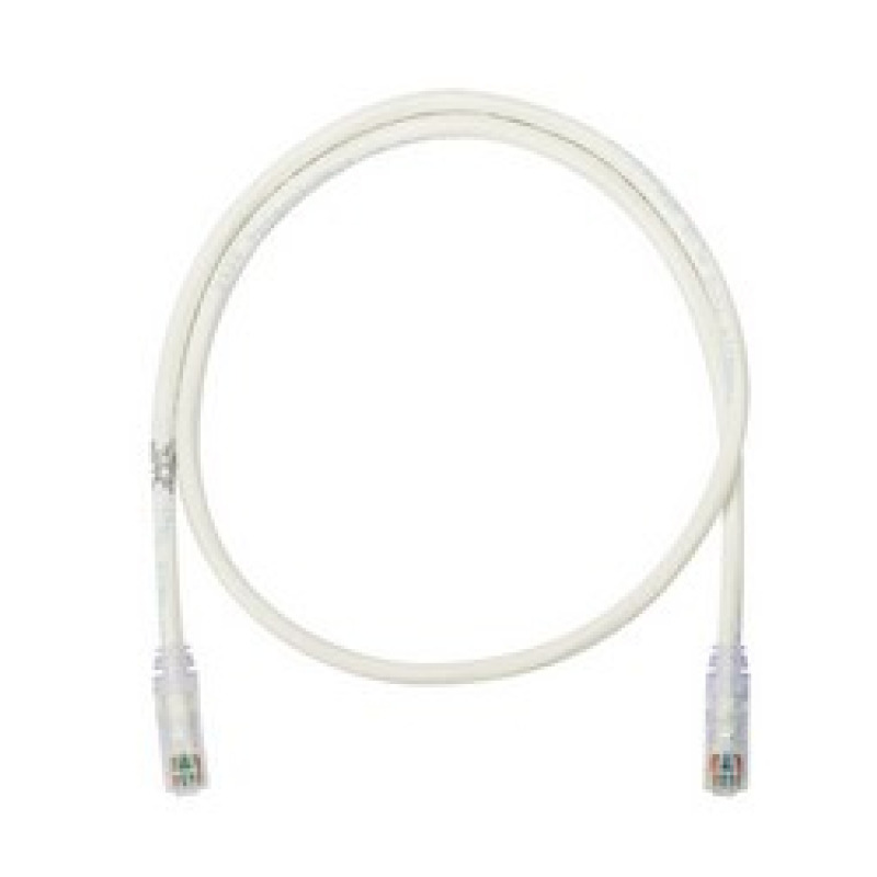 Cable de parcheo UTP Categoría 6 con plug modular en cada extremo  1 m  Blanco mate