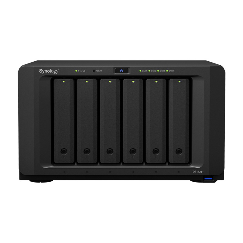 Servidor NAS de 6 Bahías Expandible a 16 Bahías / Hasta 288 TB / 4 GB RAM / Servicio Nube Gratis P2P / Administración Remota y Respaldo Programado