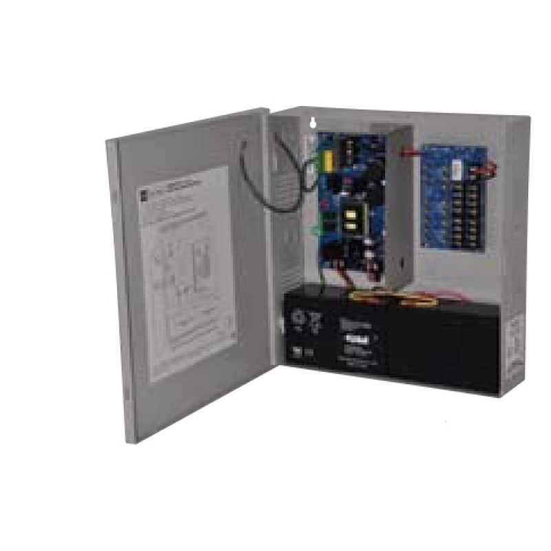 12 o 24 Vcc 6 A / fuente tipo control / para 8 entradas a 8 salidas / capacidad de batería de respaldo / requiere batería