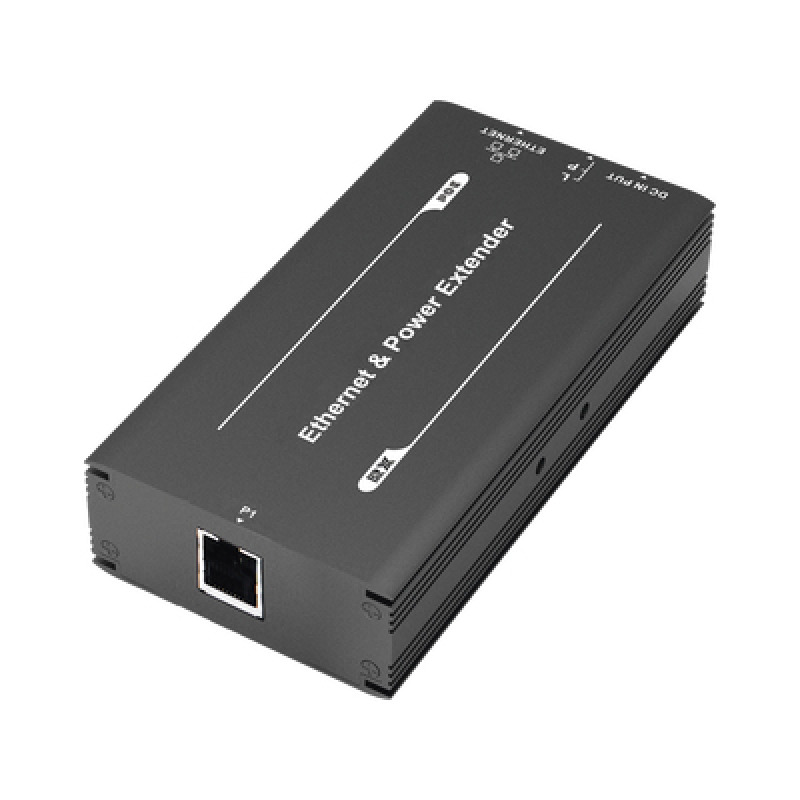 POE 600 METROS Transmisor para Extensor PoE TT8001R  / 1 Puerto  para recepción de video y alimentación PoE / IDEAL PARA DOMOS Y CAMARAS IP / Conexión en Cascada / Soporta PTZs de 60 W / Soporta IEEE8023af/at