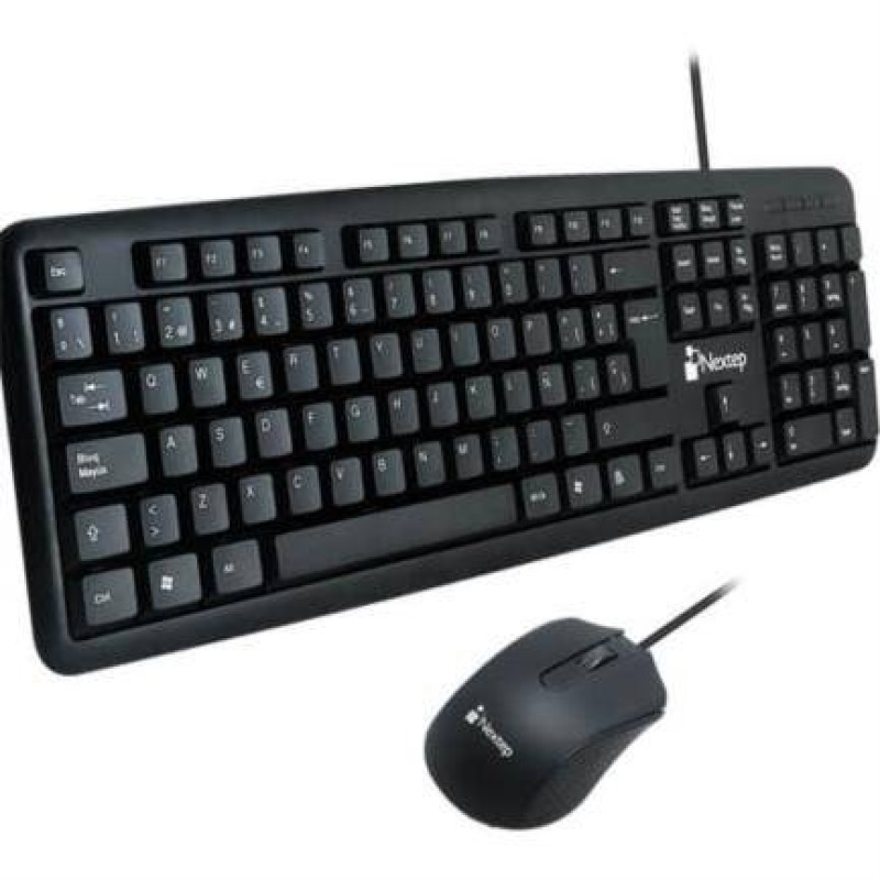 KIT TECLADO Y MOUSE ALAMBRICO NEXTEP USB NEGRO NE-416 image 2