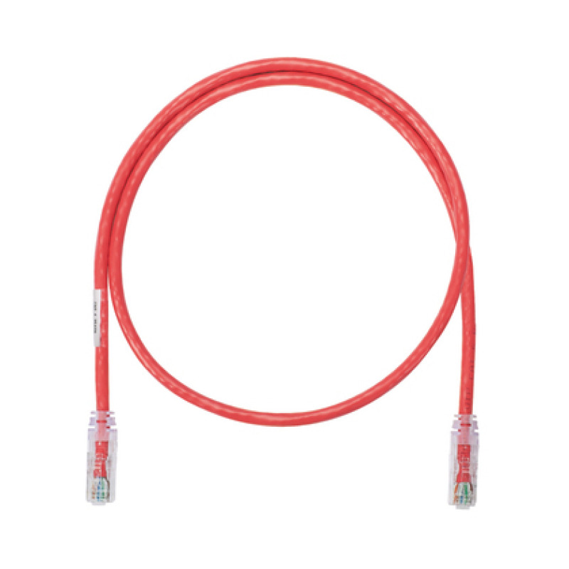 Cable de parcheo UTP Categoría 6 con plug modular en cada extremo  1 m  Rojo