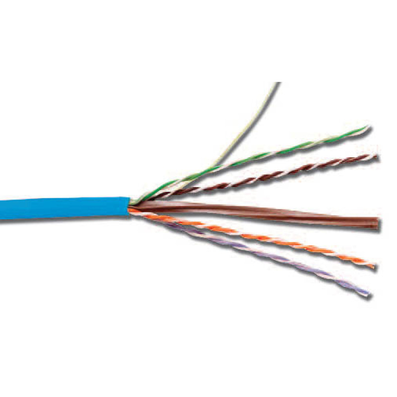 Bobina de Cable UTP Reelex de 4 pares Alto Desempeño Cat6 PVC CM Color Azul 23 AWG 305m