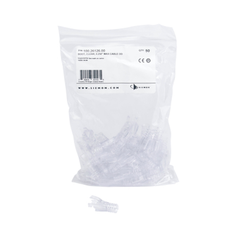 Bota Protectora Opcional Para Plug P6U88 de Siemon Bolsa con 50 piezas