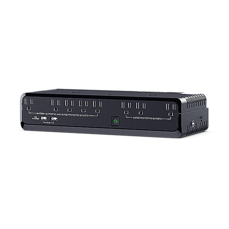 UPS de 750 VA/375 W Topología Standby Entrada 120 Vca NEMA 515P de Escritorio Con 8 Tomas NEMA 515R