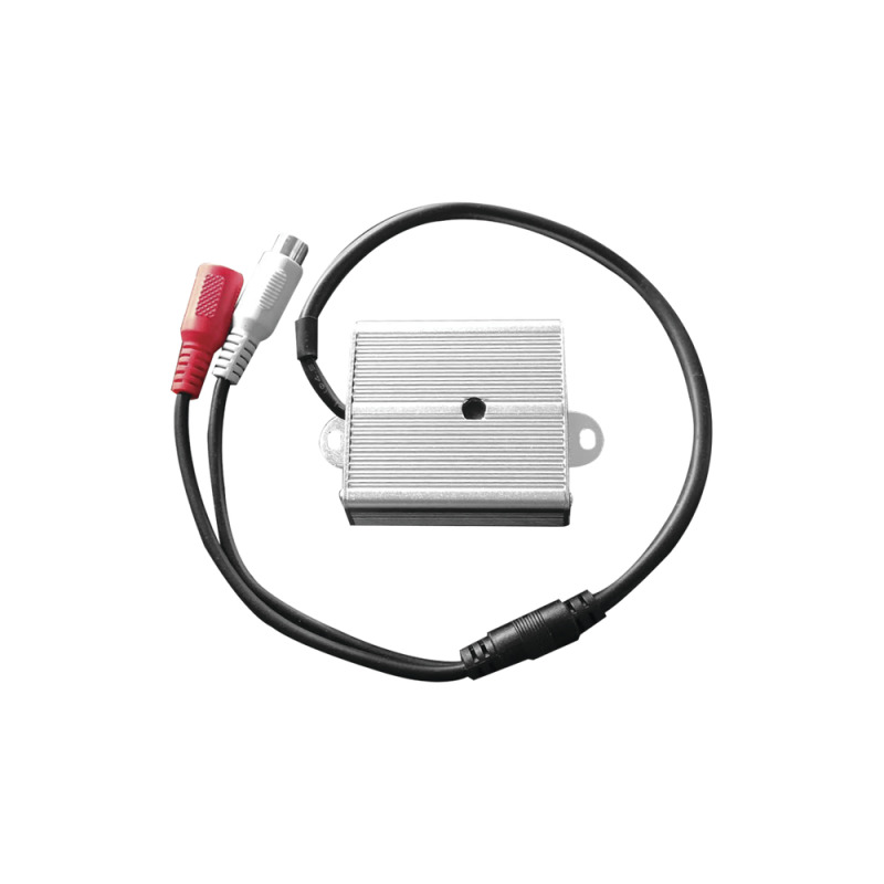 Micrófono omnidireccional tipo cuadro con distancia de recepción de 10  100 m cuadrados