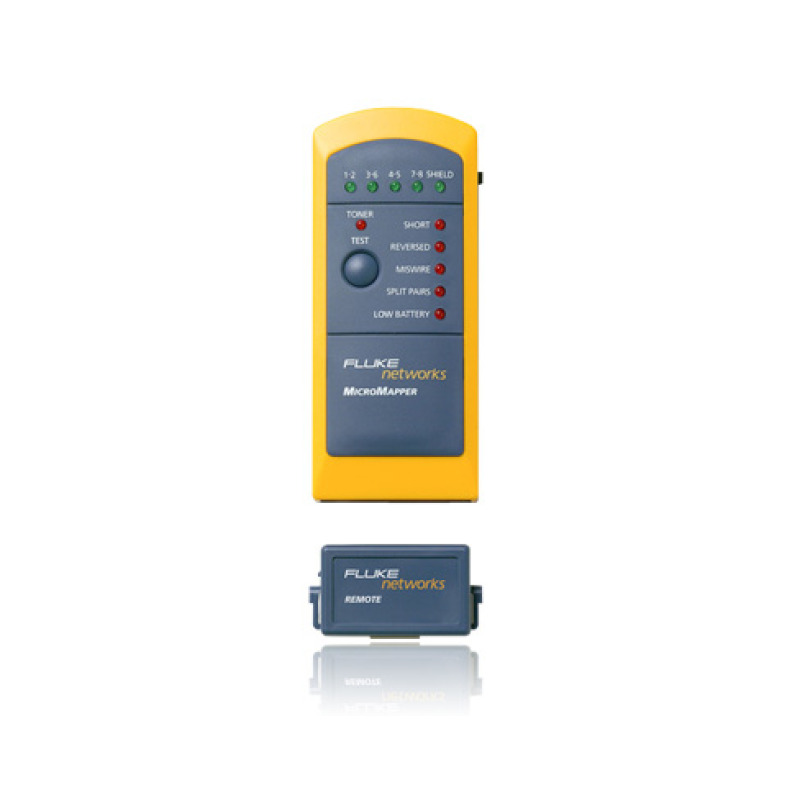 Probador de Mapa de Cableado MicroMapper para Verificar Rápida y Fácilmente la Integridad del Cableado de Par trenzado de Ethernet