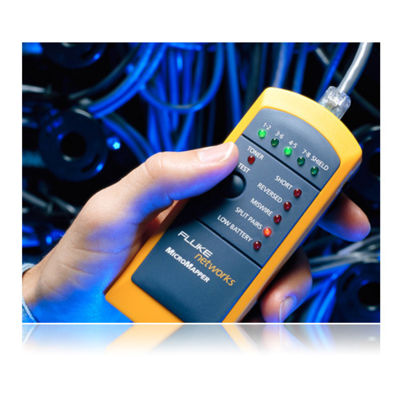 Probador de Mapa de Cableado MicroMapper para Verificar Rápida y Fácilmente la Integridad del Cableado de Par trenzado de Ethernet image 5