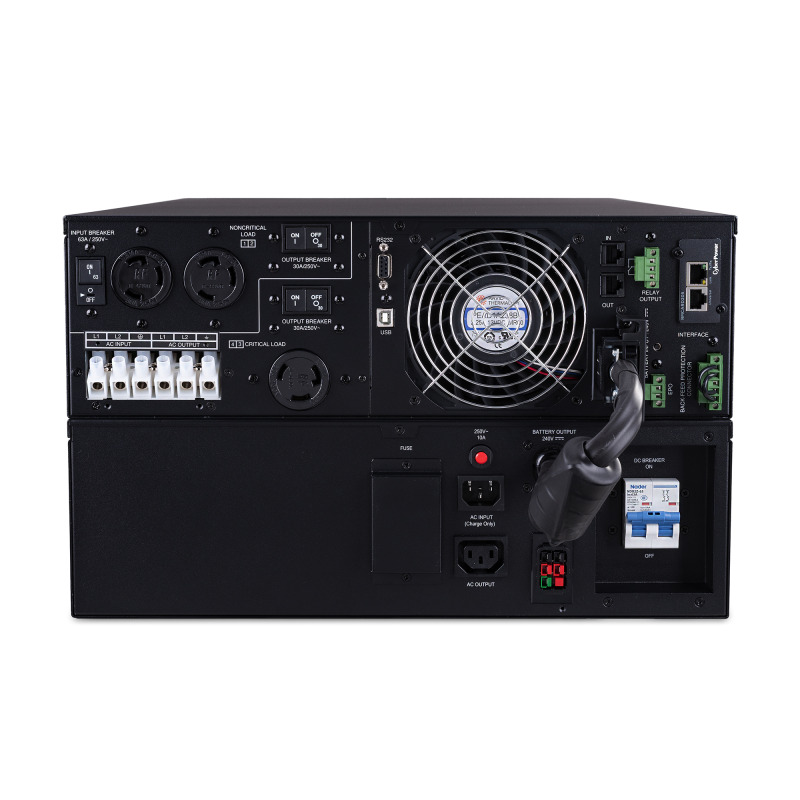 UPS de 8000 VA/ 8000 W Online Doble Conversión 200  240 Vac de Salida Terminal Hardwired Onda Senoidal Pura Torre o Rack de 6 UR Con 3 Tomas NEMA L630R image 8