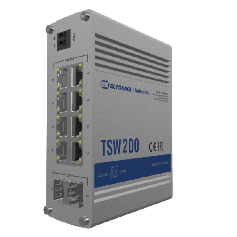 Switch Industrial NoAdministrable 8 puertos Gigabit PoE 8023af/at 2 puertos SFP image 5