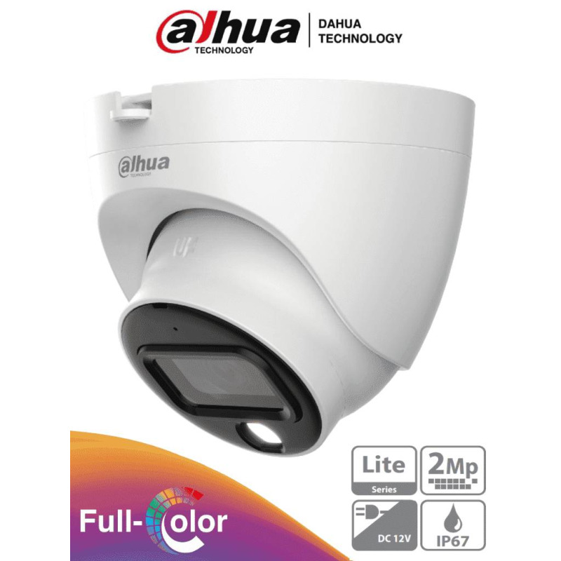 DAHUA DH-HAC-HDW1209TLQN-A-LED-0280B-S3 -Cámara Domo Full Color de 2 MP con lente de 2.8mm y ángulo de 103° Micrófono integrado, iluminación de 20m, tecnología Starlight y DWDR. Resistente con IP67, visión clara en baja luz#MCI1Q125 #M1 image 2
