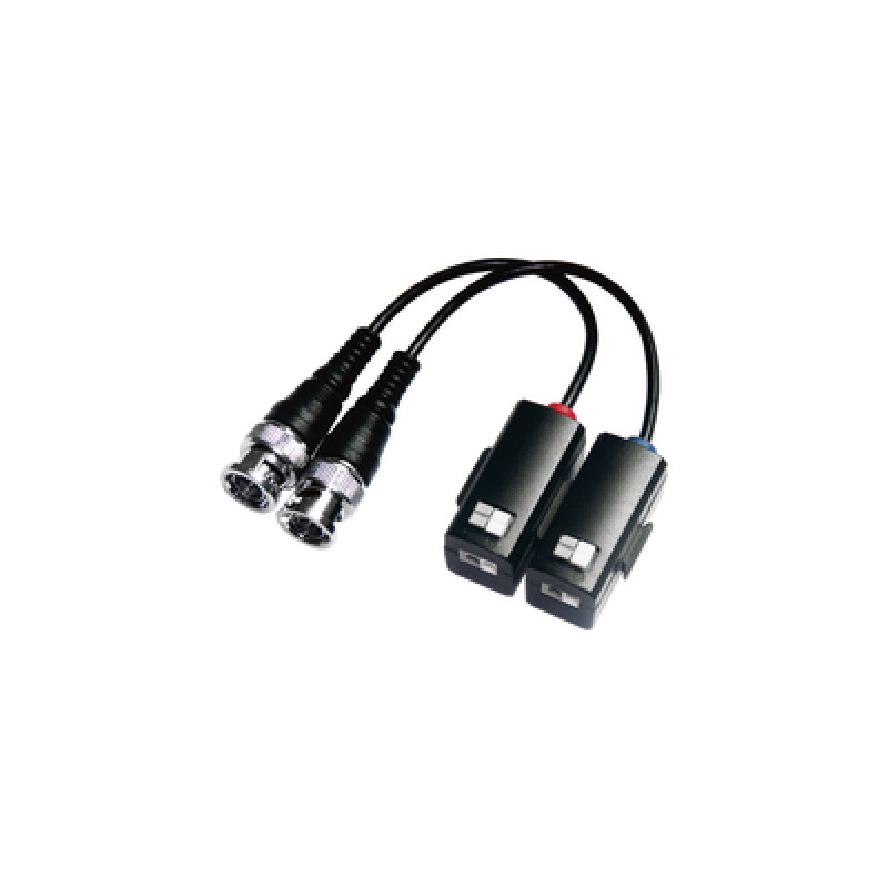 Kit de Transceptores Baluns con Terminal PUSH SUPERIOR PIG TAIL en ambos conectores Resolución 4K  Cable flexible COAXIAL Blindado / COAXITRON / AUDIO POR COAXITRON /Conector 100 COBRE / Calidad PREMIUM