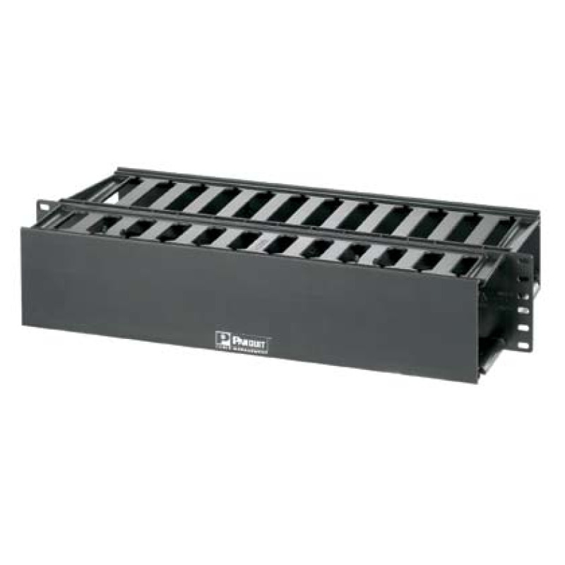 Organizador de Cables Horizontal PatchLink Doble Frontal y Posterior Para Rack de 19in 2UR