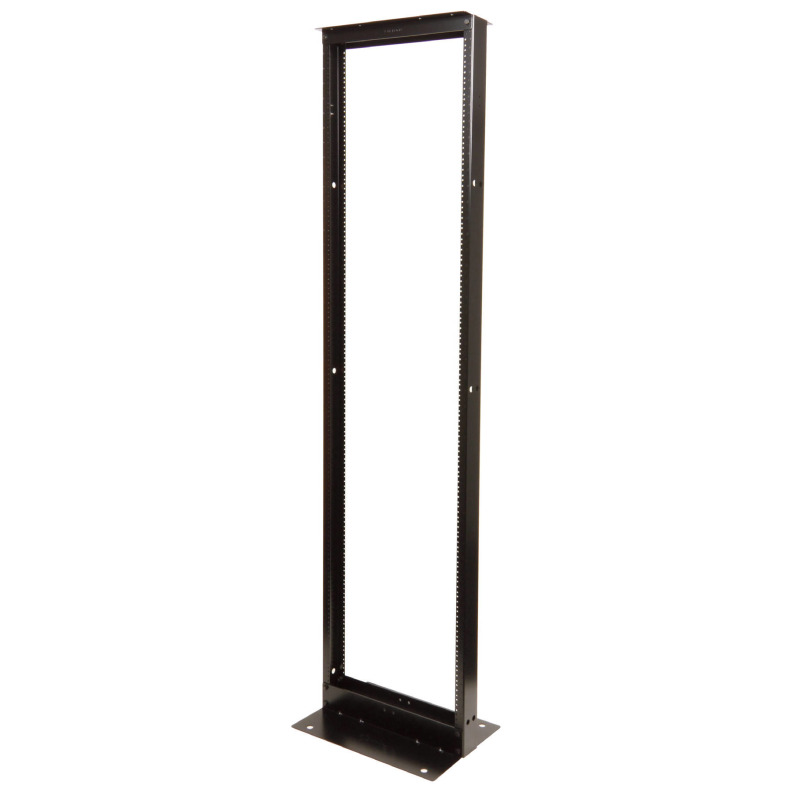 Rack de Dos Postes Estándar de 19 Numerado Fabricado en Acero y 45 Unidades de Rack Color Negro