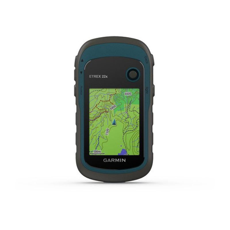 GPS portátil eTrex22x con mapa base precargado almacena hasta 2000 puntos de interés e incluye función de cálculo de áreas