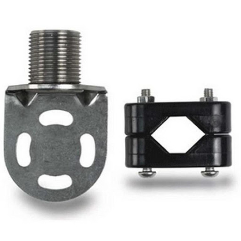 Soporte para antenas marinas con adaptadores de nailon para ajustarse a rieles cuadrados o redondos verticales u horizontales de 7/8 1 y 114