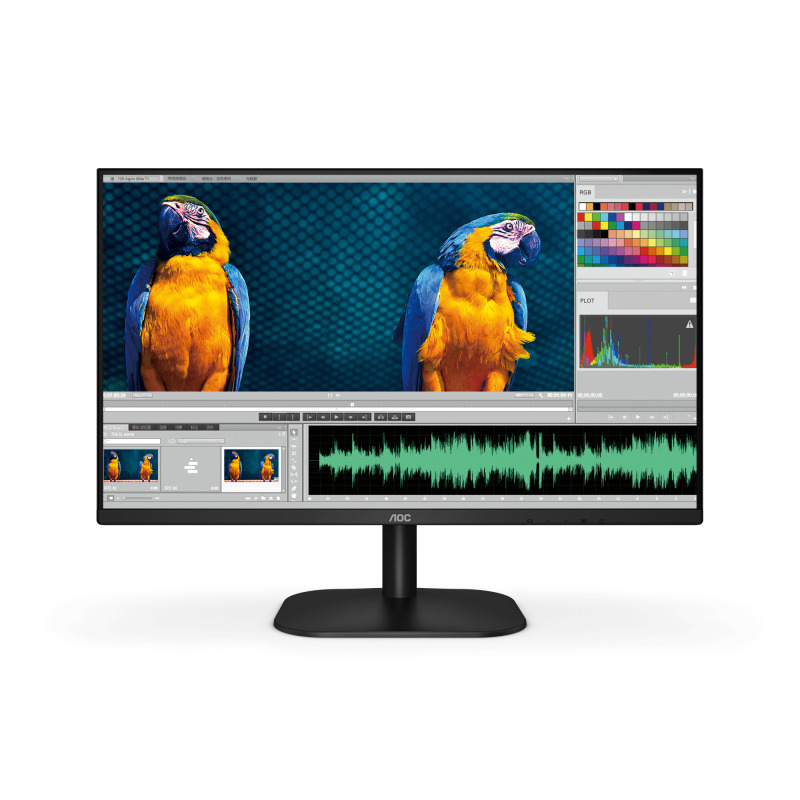 MONITOR LED AOC 22B2HM2 / COLOR NEGRO / PANEL VA 21.5 / HDMI Y VGA / ASPECTO 16:9 / TIEMPO DE RESPUESTA 4MS / VESA 100X100 MM / 1920 X 1080 / 100  HZ / CONTRASTE 20,000,000:1 / BRILLO 250 CD/M2