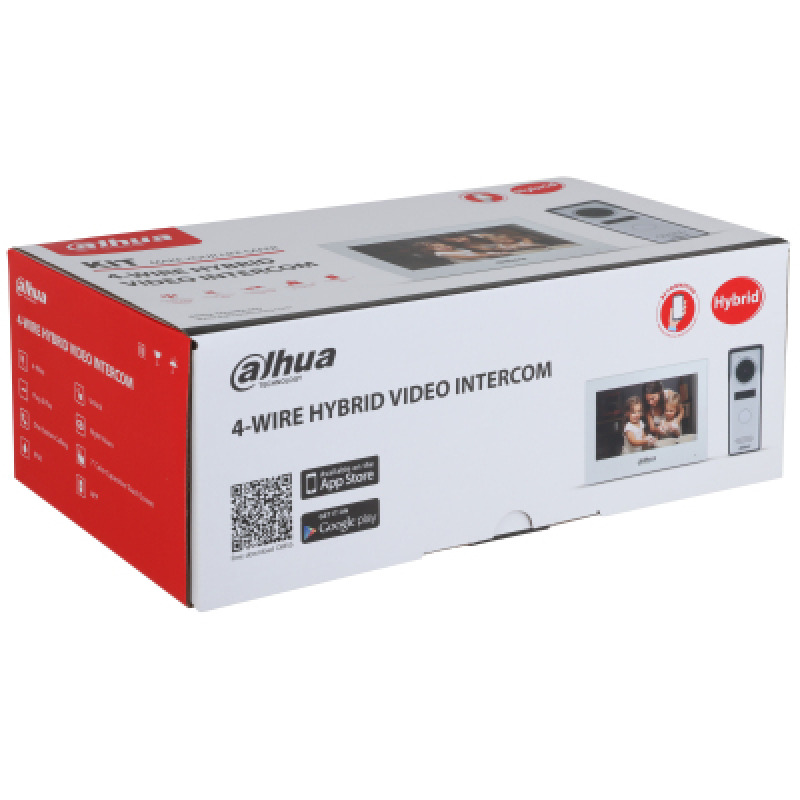 DAHUA DHI-KTH01 - Kit de Videopotero Hibrido/ Frente de Calle Analogico con Camara de 1.3 MP/ Monitor Touch de 7 Pulgadas WiFi/ 4 Hilos al Frente de Calle/ Llamada en Grupo/ 6&1 E&S de Alarma/ Soporta Camaras IP/ #LoNuevo  image 3