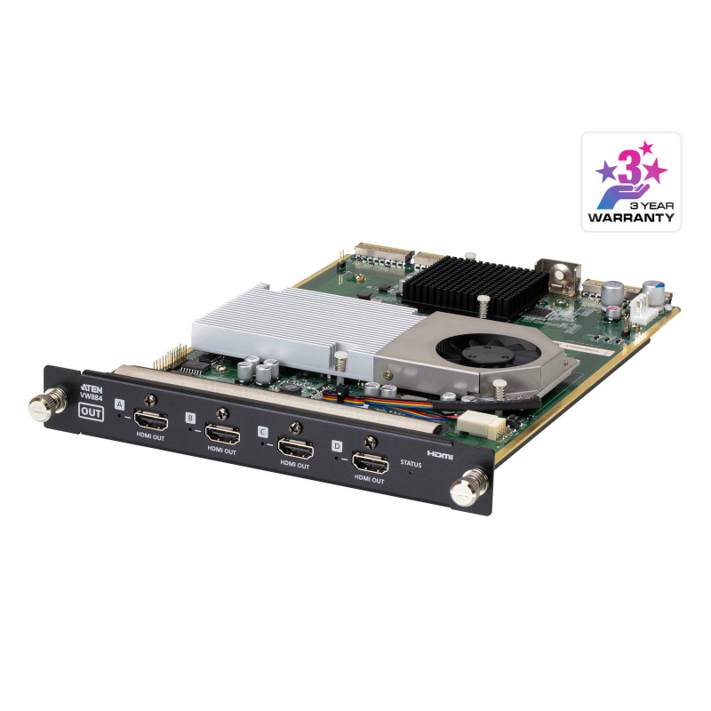 Tarjeta de Salida HDMI 4K | 4 Puertos | HDCP 22 | EDID Expert | Seamless Switch | Compatible con VW3620