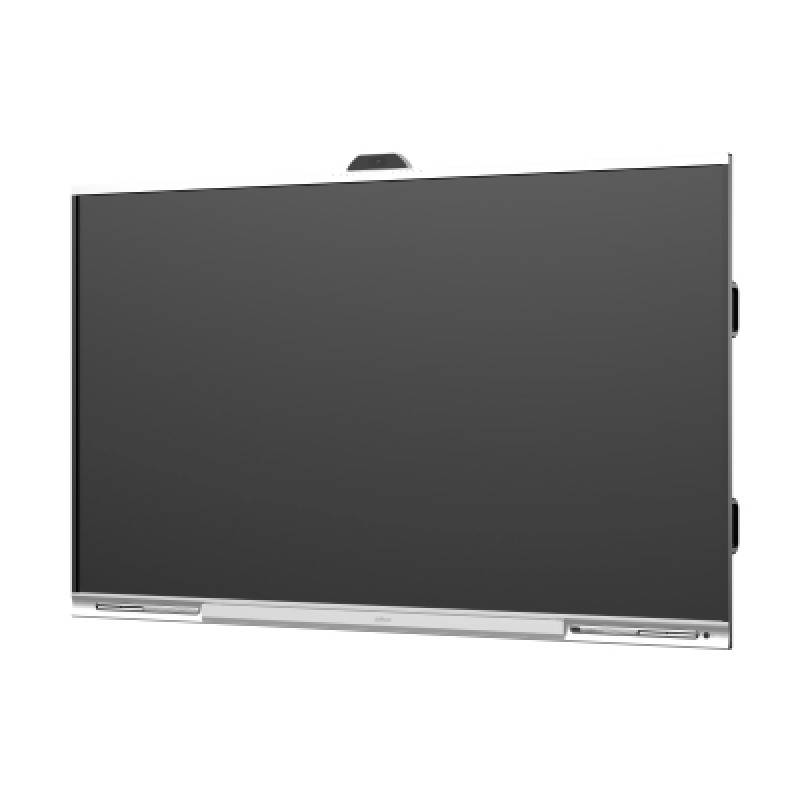 DAHUA DHI-LPH86-MC470-P-S2 - Pantalla interactiva UHD 4K de 86" con sistema Android. Ofrece resolución 3840x2160, cámara de 48MP, micrófono y altavoces integrados. Diseño robusto con carcasa metálica y brillo de 350 cd/m² para imágenes claras.