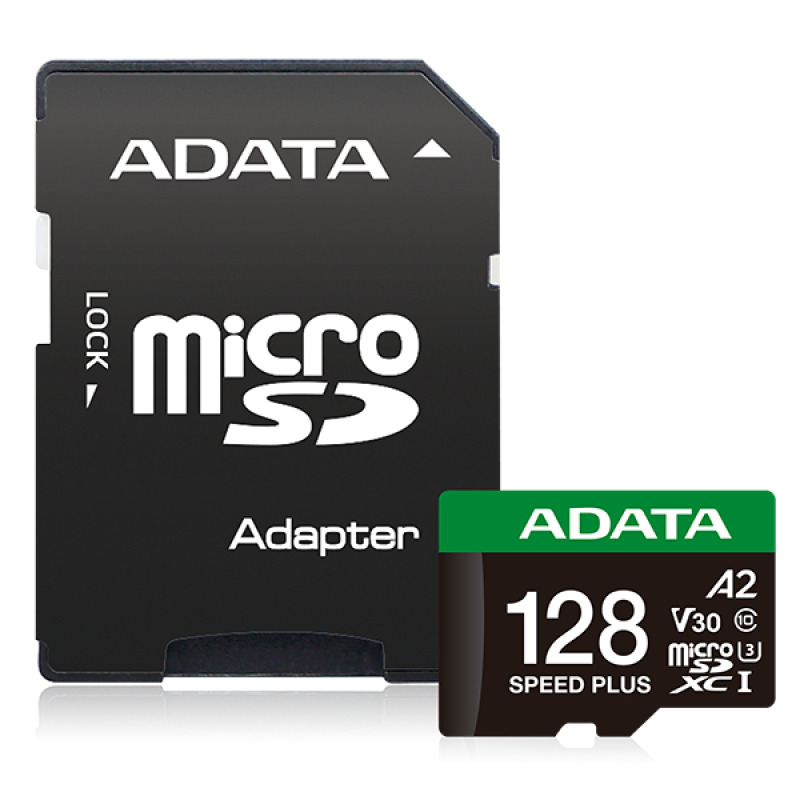 MEMORIA ADATA MICROSDXC SPEED PLUS 128GB CL10 CON ADAPTADOR (UD128GUI3V30A2SP-RA1) image 3