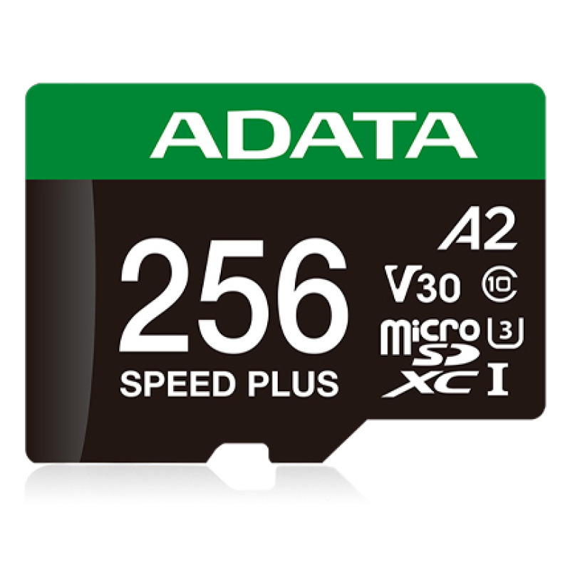MEMORIA ADATA MICROSDXC SPEED PLUS 256GB CL10 CON ADAPTADOR (UD256GUI3V30A2SP-RA1)