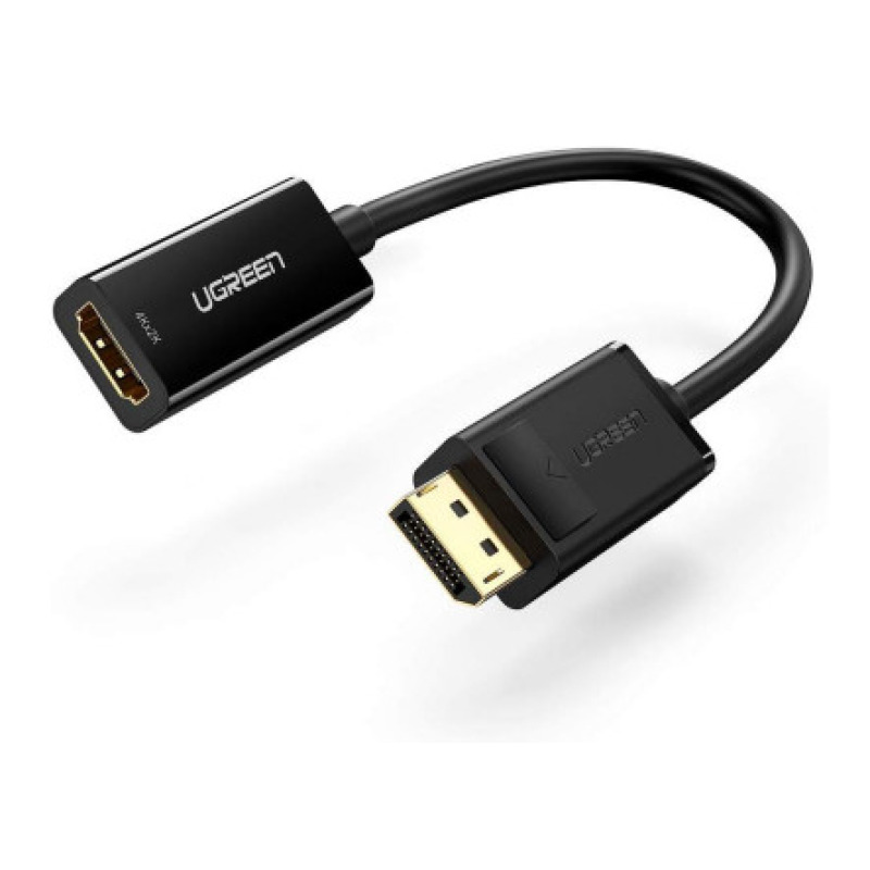 Convertidor DisplayPort a HDMI 4K| 3D | HDR | Blindaje interno | Botón Liberador | Carcasa de ABS | Plug  Play | CE FCC RoHS | Cable de 25 cm