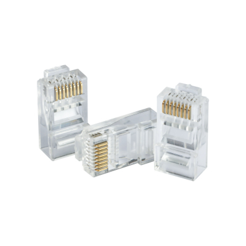 DAHUA DH-PFM976-631 - Caja con 100 Plugs RJ45 Cat6/ Chapado de Oro de 15 U"/ Clasificación de Resistencia al Fuego UL94V-2/ #LoNuevo