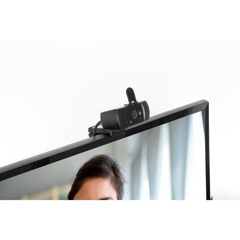 CAMARA WEB MANHATTAN FULL HD USB ROTACION 360 NEGRA image 7