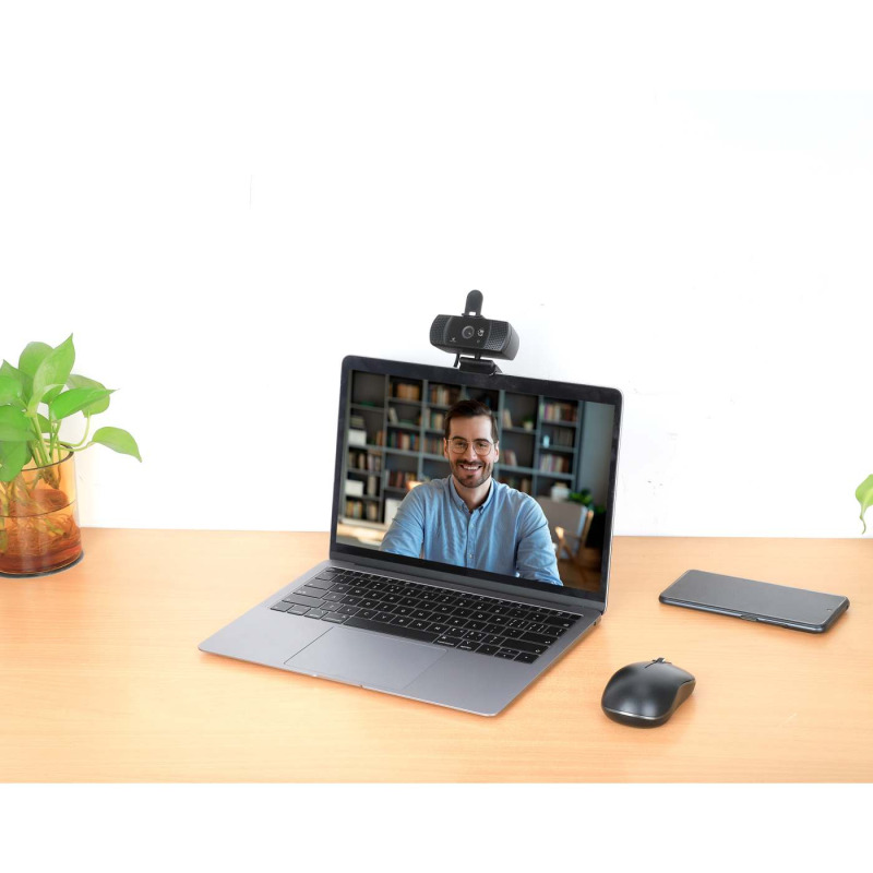 CAMARA WEB MANHATTAN FULL HD USB ROTACION 360 NEGRA image 9