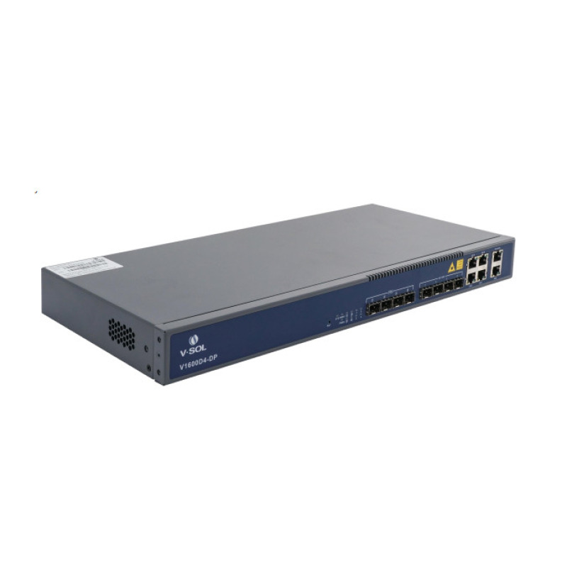 OLT de 4 puertos EPON con 8 puertos Uplink 4 puertos Gigabit Ethernet 4 puertos Gigabit Ethernet SFP hasta 256 ONUS