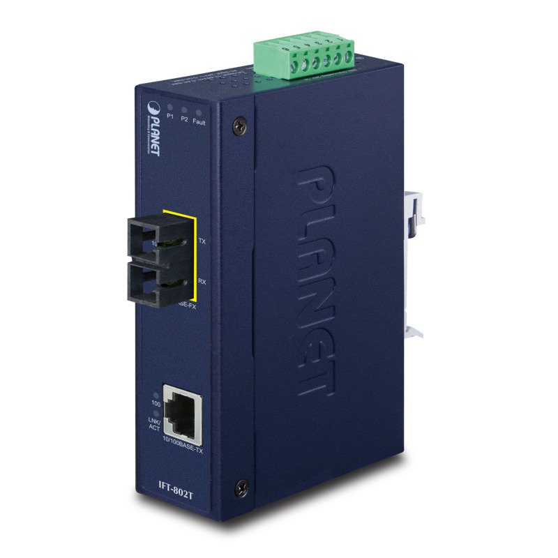 Convertidor de Medios Industrial Multimodo Puertos 10/100 BaseTX a 100 BaseFX Interfaz SC Hasta 2 km Carcasa IP30 Soporta Temperatura de 40 a 75C image 2