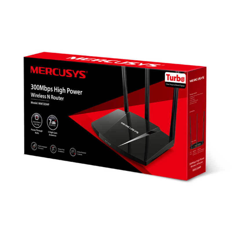 Router N de alta potencia 300 Mbps / 1 Puerto WAN 10/100 / 3 Puertos LAN 10/100 / Chip PA potencia transmisión 2x / 3 Antenas de 7 dBi image 8