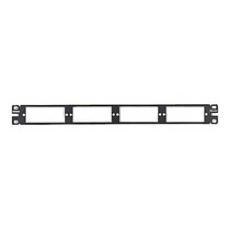 Patch Panel de Fibra Óptica Para 4 Placas Acopladoras FAP o FMP Color Negro 1UR