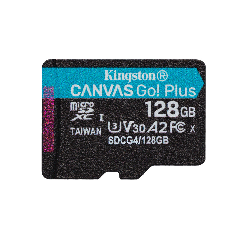 MEMORIA FLASH MICRO SD KINGSTON SDXC CANVAS GO PLUS 128GB 200MB/S UHS-I U3 V30 C/ADAPTADOR (SDCG4/128GB) image 3