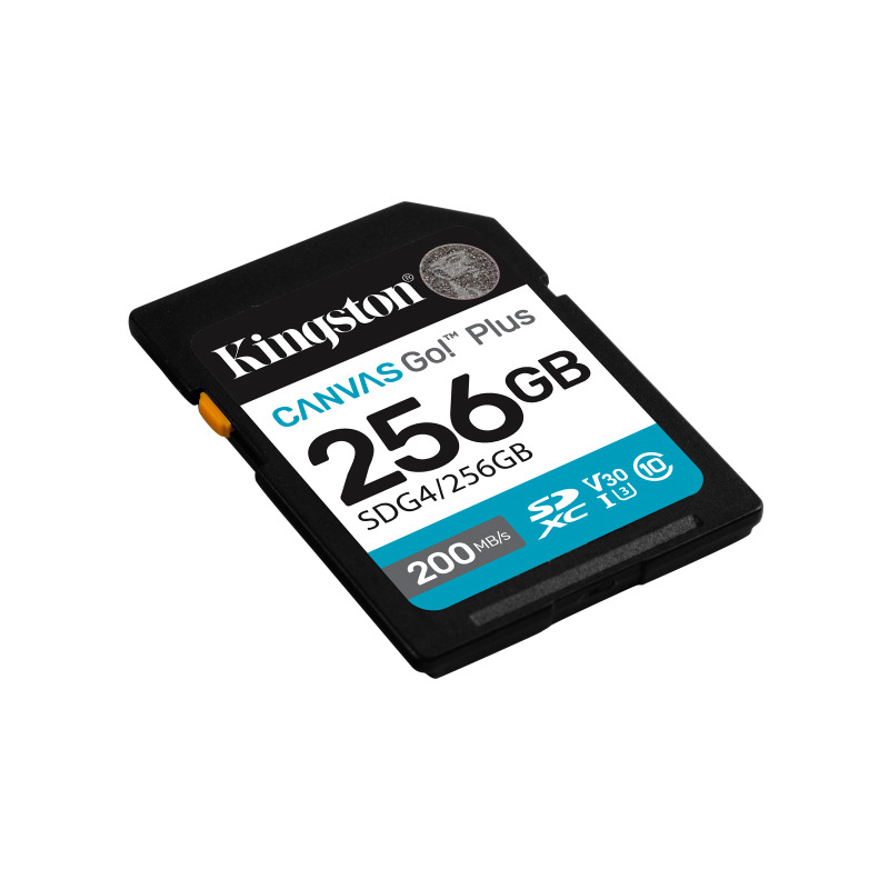 MEMORIA FLASH SD KINGSTON SDXC CANVAS GO PLUS 256GB 200MB/S C10 UHS-I U3 V30 (SDG4/256GB) image 2