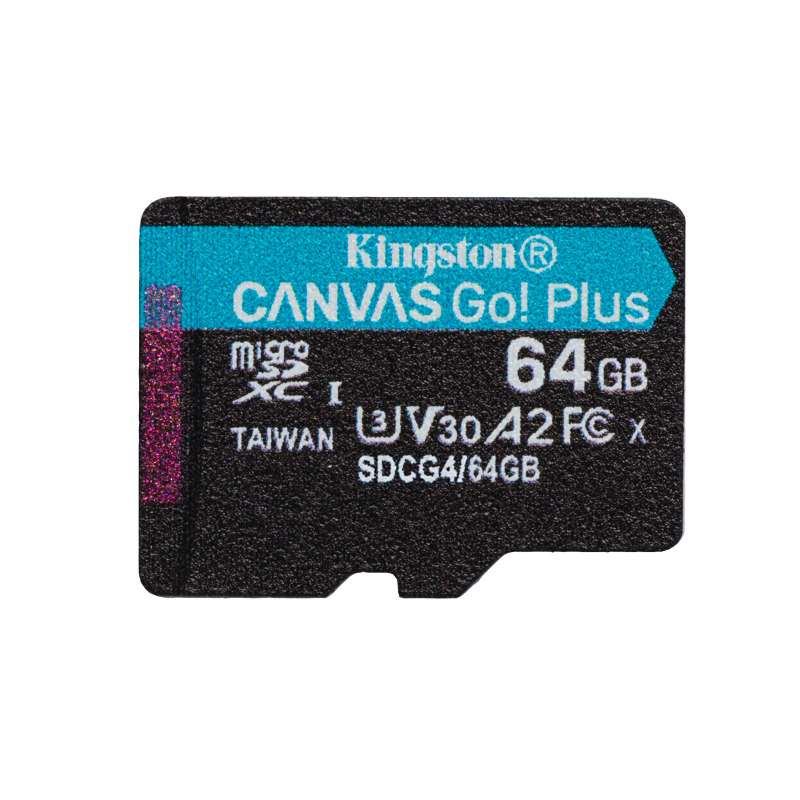 MEMORIA FLASH MICRO SD KINGSTON SDXC CANVAS GO PLUS 64GB 200MB/S UHS-I U3 V30 C/ADAPTADOR (SDCG4/64GB) image 3