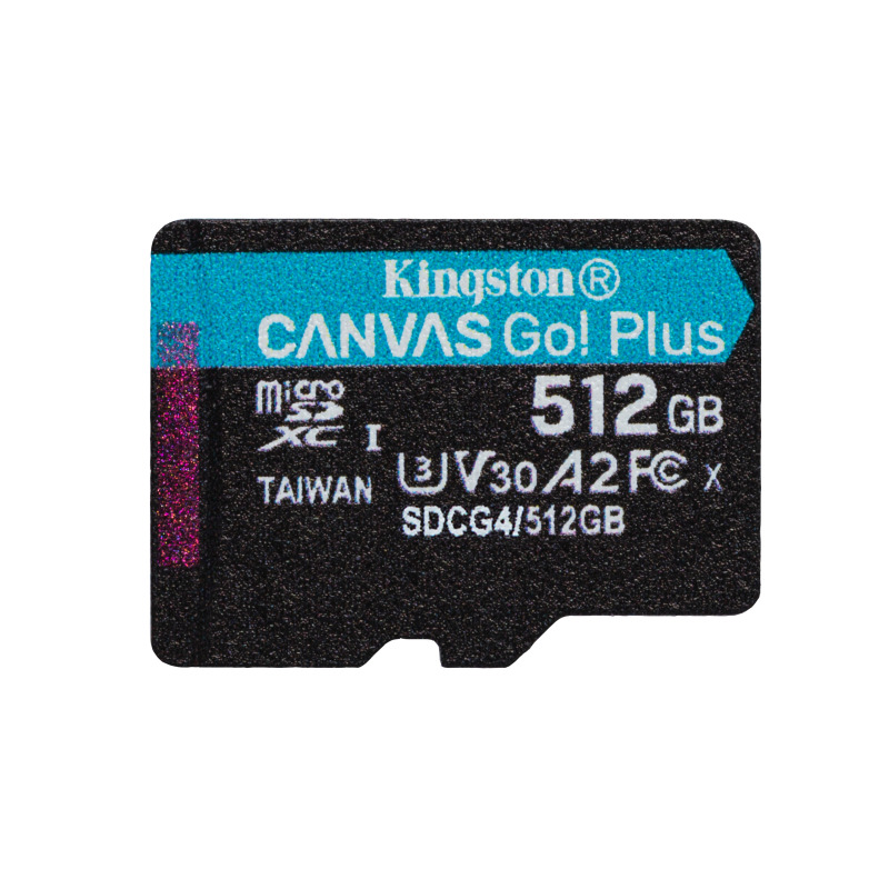 MEMORIA FLASH MICRO SD KINGSTON SDXC CANVAS GO PLUS 512GB 200MB/S UHS-I U3 V30 C/ADAPTADOR (SDCG4/512GB) image 3