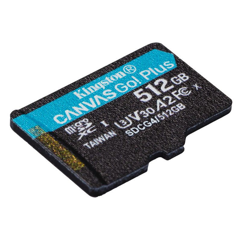 MEMORIA FLASH MICRO SD KINGSTON SDXC CANVAS GO PLUS 512GB 200MB/S UHS-I U3 V30 C/ADAPTADOR (SDCG4/512GB) image 5
