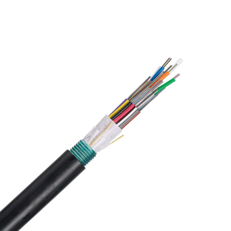 Cable de Fibra Óptica de 12 hilos OSP Planta Externa Armada 250um Monomodo OS2 Precio Por Metro