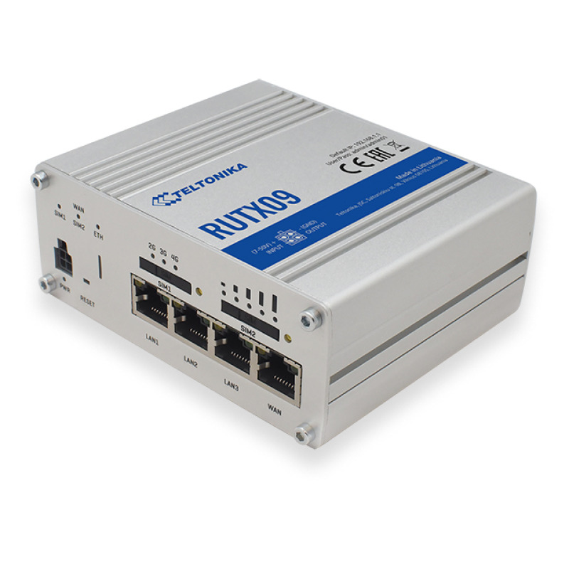 Router Industrial LTE45G Cat6 4 puertos Gigabit Doble ranura SIM GNSS