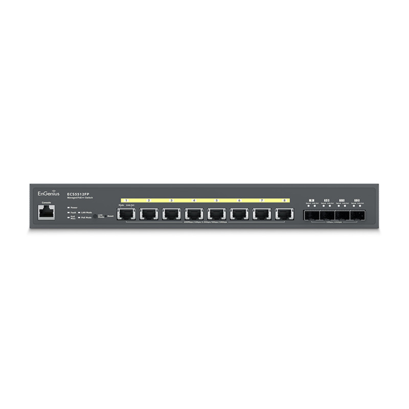 Switch PoE  Administrable en Nube Capa 2  de 8 puertos PoE  de 25 Gbps Hasta 240 W 4 puertos de SFP image 3