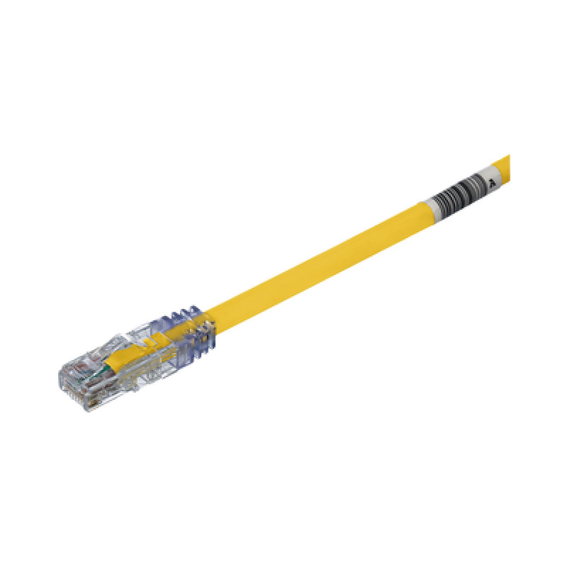 Cable de Parcheo UTP Cat6A 24 AWG CM Color Amarillo 30 ft