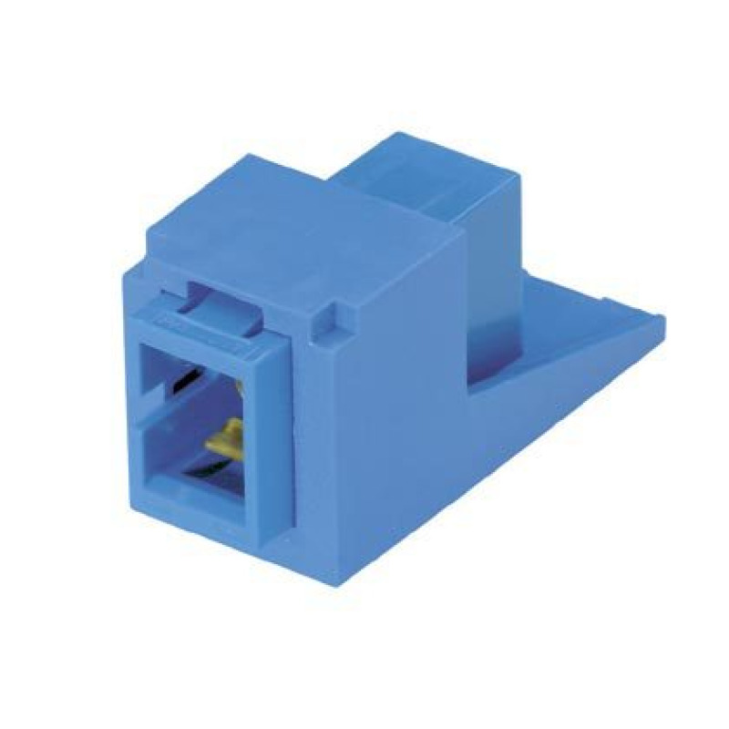Módulo Acoplador SC Simplex para Fibra Óptica Monomodo OS1/OS2 Tipo MiniCom Color Azul