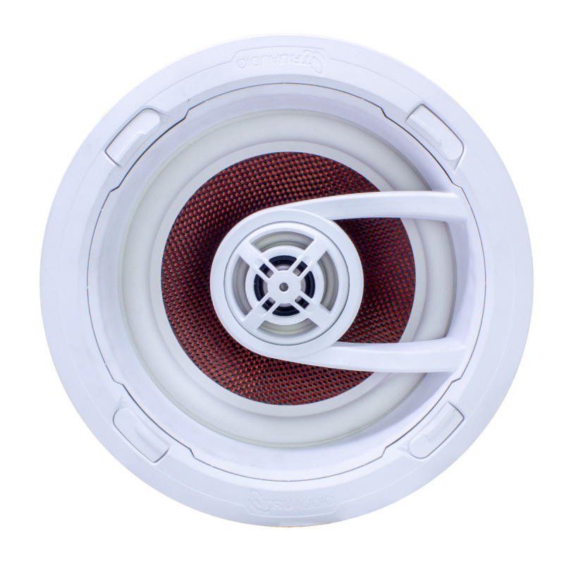 altavoz de 3 vías de plafón 9in | diseño trugrip | instalación sin herramientas | woofer de fibra de carbono | 175w | 8ohms
