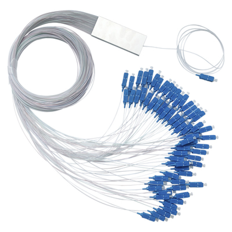 Splitter Divisor Óptico tipo PLC 1x64 conectores SC/UPC
