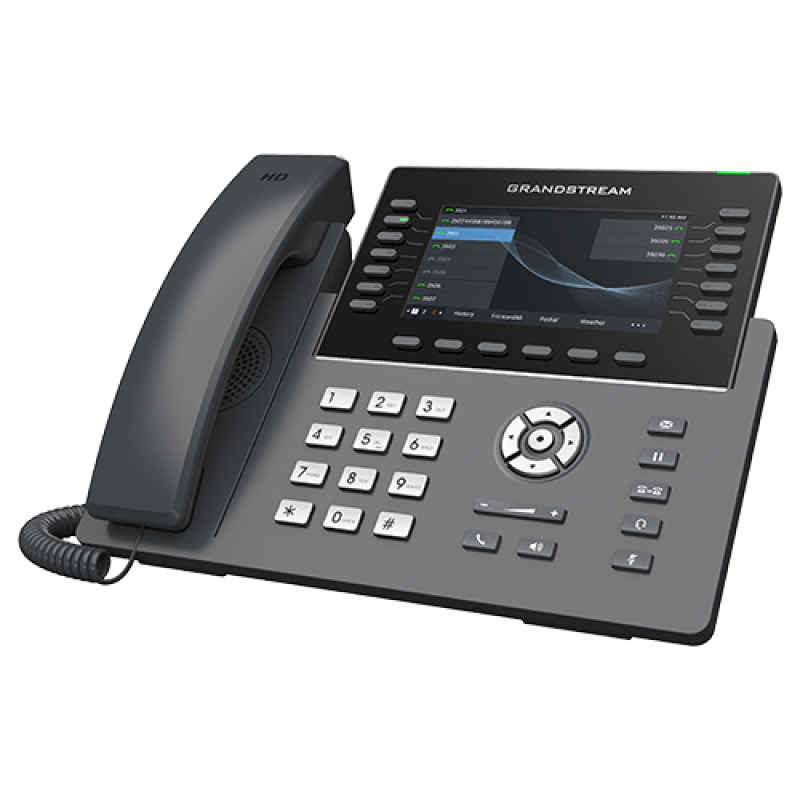 Teléfono IP WiFi Grado Operador 14 líneas SIP con 6 cuentas pantalla LCD  5 puertos Gigabit Bluetooth PoE codec Opus IPV4/IPV6 con gestión en la nube GDMS image 3